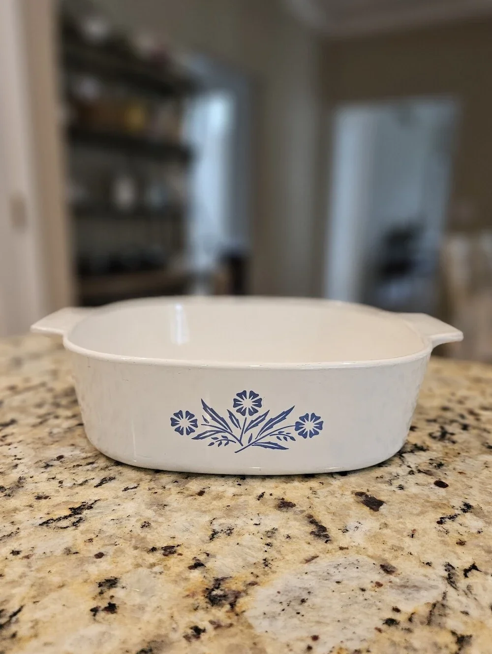 Classic CorningWare 2-qt square Casserole Model A-2-B in the Blue Cornflower